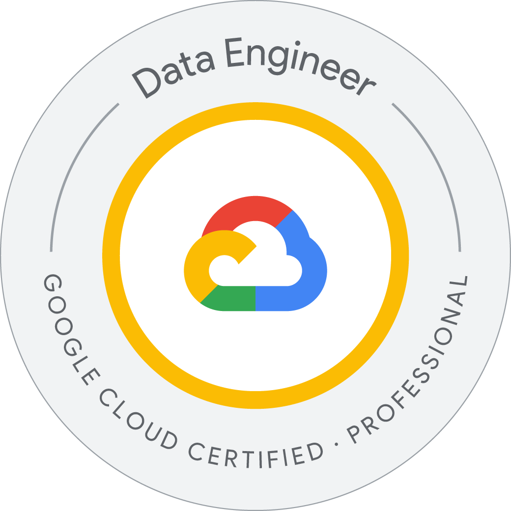 Google Cloud Professional Data Engineer badge